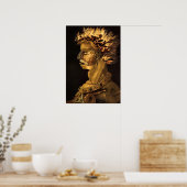 Allegorie des Feuers von Giuseppe Arcimboldo Poster (Küche)