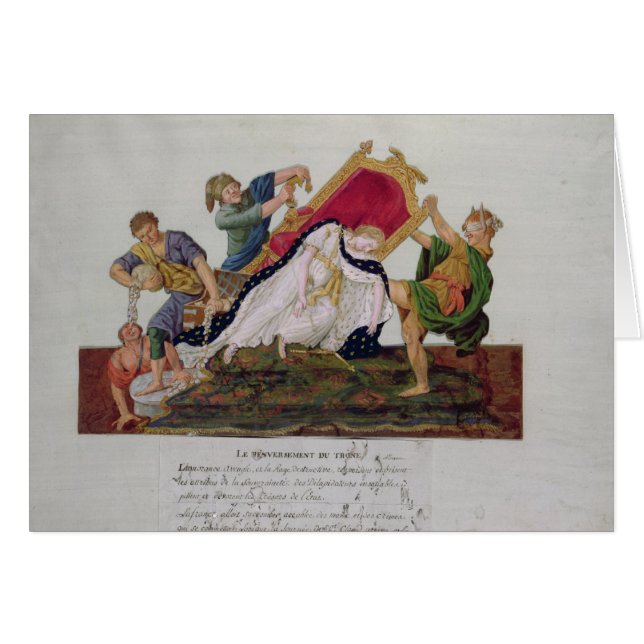 Allegorie des Umwerfens des Thrones (Vorderseite (Horizontal))