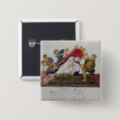 Allegorie des Umwerfens des Thrones Button (Vorne & Hinten)