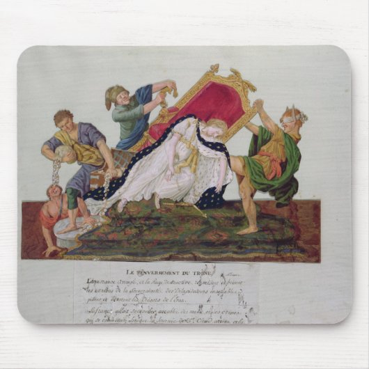 Allegorie des Umwerfens des Thrones Mousepad (Vorne)