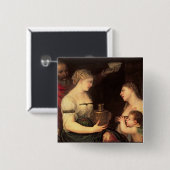 Allegorie des verheirateten Lebens Button (Vorne & Hinten)