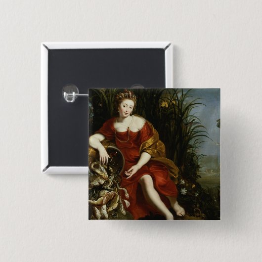 Allegorie des Wassers Button (Vorne & Hinten)