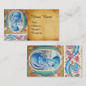 ALLEGORIE DES WINDANTIKEN FLORALEN MINIATURMONOGRA VISITENKARTE (Vorne/Hinten)
