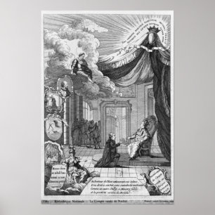 Allegorie von berichtet Louis XVI Poster