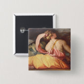 Allegorie von Geografie Button (Vorne & Hinten)