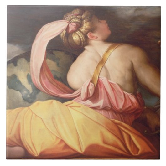 Allegorie von Geografie Fliese (Vorderseite)