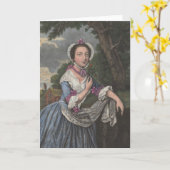 Allegorie von Juni - Gruß-Karte Karte (Gelbe Blume)