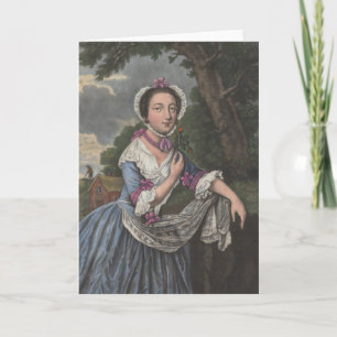 Allegorie von Juni - Gruß-Karte Karte