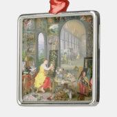 Allegorie von Malerei 2 Silbernes Ornament (Links)