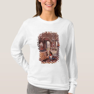 Allegorische Illustration eines Alchemisten an T-Shirt