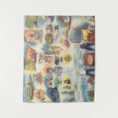 Allegorische Karte von Mexiko City und von Wandteppich (Vorderseite)