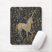 Allegorische "Millefleurs" Tapisserie mit Tieren Mousepad (Mit Mouse)