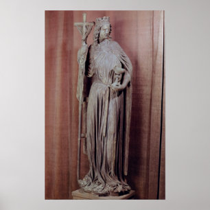 Allegorische Zahl der Kirche einen Chalice halten Poster