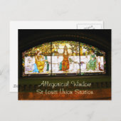 Allegorisches Fenster - St.- Postkarte (Vorne/Hinten)