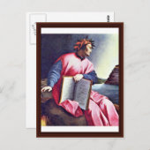 Allegorisches Portrait von Dante Postkarte (Vorne/Hinten)