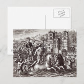 Allegory feiert postkarte (Vorne/Hinten)
