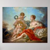 Allegory of Music von François Boucher Poster (Vorne)