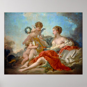Allegory of Music von François Boucher Poster