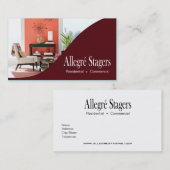 Allegré Stagers-Zuhause, das Innenarchitektur Visitenkarte (Vorne/Hinten)
