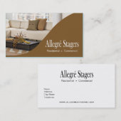 Allegré Stagers-Zuhause, das Innenarchitektur Visitenkarte (Vorne/Hinten)