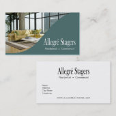 Allegré Stagers-Zuhause, das Innenarchitektur Visitenkarte (Vorne/Hinten)