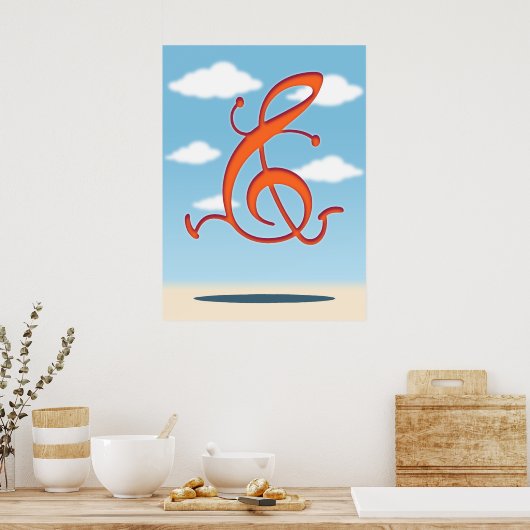Allegro Clef Poster (Küche)