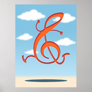 Allegro Clef Poster