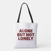 Allein, aber nicht einsam tasche (Rückseite)