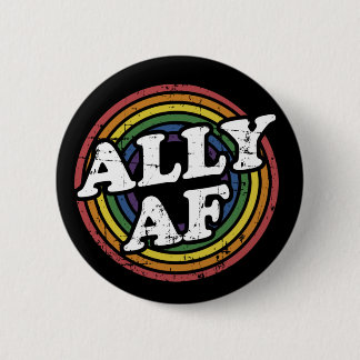 Allein AF-Regenbogenflagge für LGBT-Primemonatsunt Button