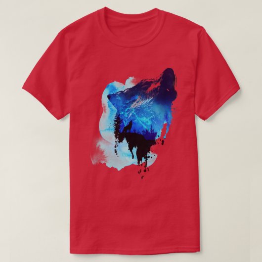 Allein als Wolf T-Shirt (Design vorne)