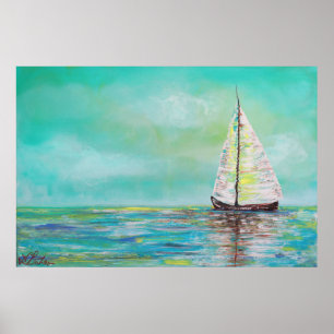 Allein am Seeplakat Poster