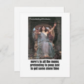 Allein auf dem Throne Feiertagskarte (Vorne/Hinten)