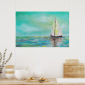 Allein auf Sea Poster (Küche)