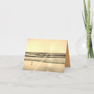 Allein Bird und Ray of Hope Card in Sepia Karte