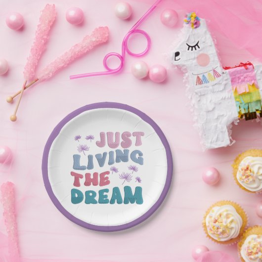 Allein das Leben im Traum zu einem erfolgreichen L Pappteller (Party)