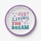 Allein das Leben im Traum zu einem erfolgreichen L Pappteller (Vorderseite)