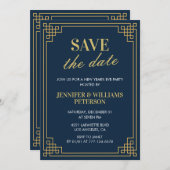 Allein die Einladung des neuen Jahres Save the Dat (Vorne/Hinten)