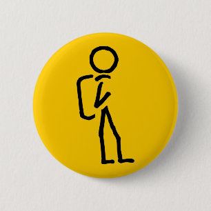 Allein die Straße treffen Button