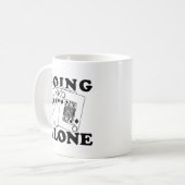 Allein gehen kaffeetasse (Vorderseite Links)
