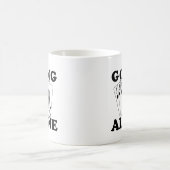 Allein gehen kaffeetasse (Mittel)