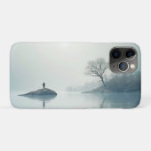 Allein im Nebeldesign Case-Mate iPhone Hülle (Rückseite (Horizontal))