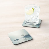 Allein im Nebeldesign Getränkeuntersetzer (Rechte Seite)