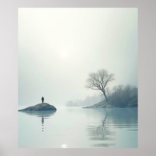Allein im Nebeldesign Poster (Vorne)