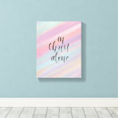 Allein in Christus Leinwanddruck (Insitu (Holzboden))