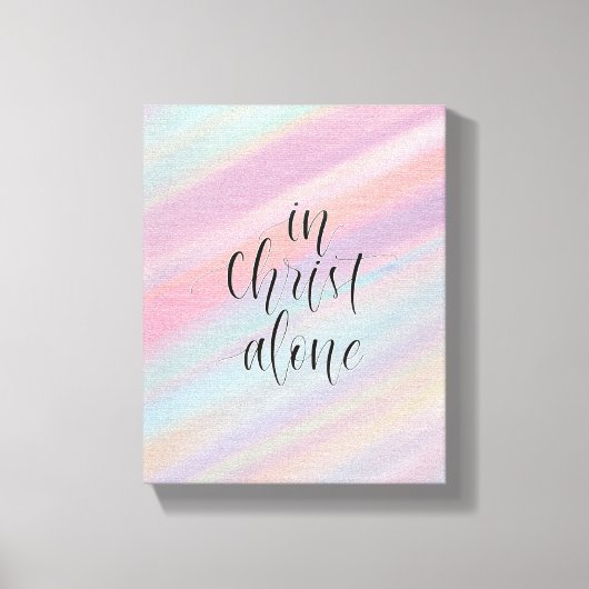 Allein in Christus Leinwanddruck (Vorderseite)