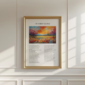 Allein in Christus Vintage Minimal Hymne Kunst Poster