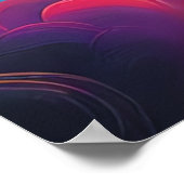 Allein in farbenfrohe Wolken spazieren Poster (Ecke)