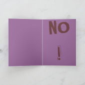 allein keine Grußkarte 3 Karte (Innenseite)