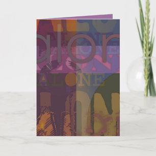 allein keine Grußkarte 3 Karte