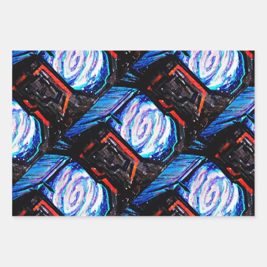 Allein mit dem Shiny Abyss Geschenkpapier Set (Vorderseite)